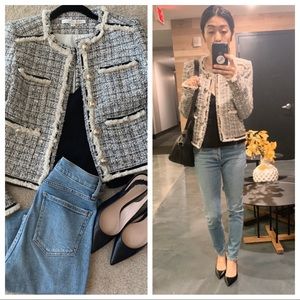 Veronica Beard Eclipse Metallic Tweed Jacket